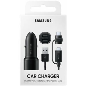 SAMSUNG Auto punjač Micro USB/USB Tip C EP-L1100-WBE (Crni)