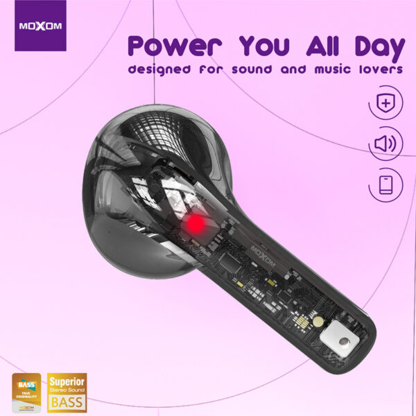 Slusalice Bluetooth Airpods Moxom MX-TW41 rozi - Image 2