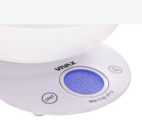 Kuhinjska vaga Vivax do 5kg KS-505BW - Image 2