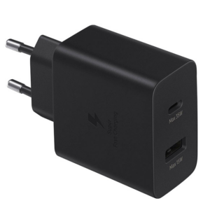 SAMSUNG kućni punjač TIP-C+USB-A EP-TA220 35W ultra brzi, crni