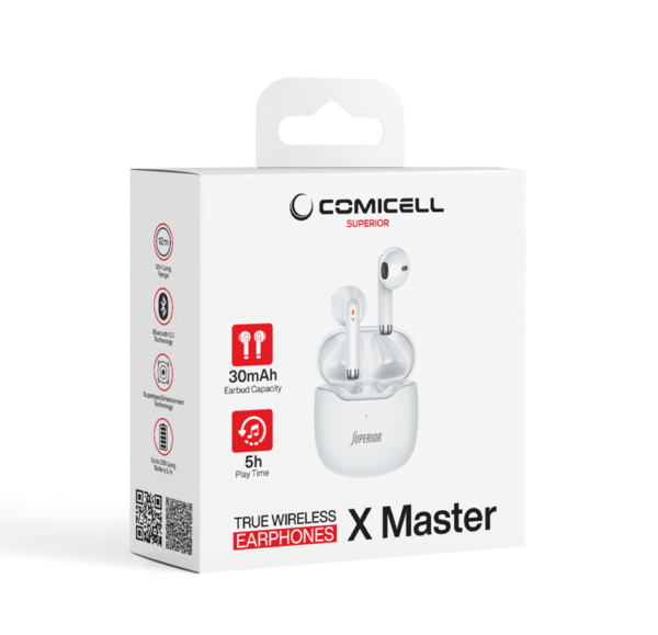 Slusalice Comicell Superior X Master bele bluetooth - Image 2